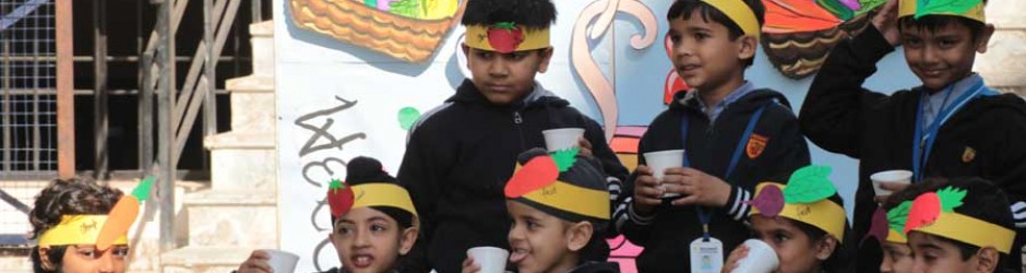 Kindergarten section of Dikshant embraced winters with a Soup Fest